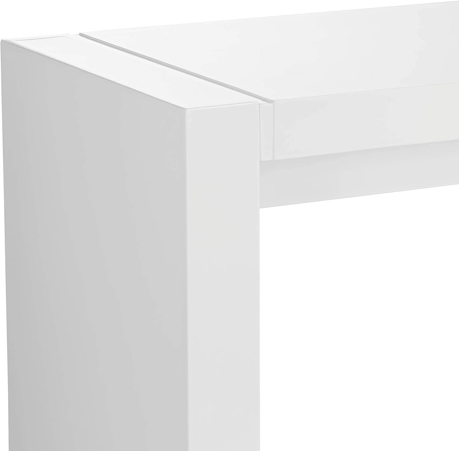 Featured image of post Tall White Gloss Lamp Table - Tall stick table lamp black, chrome, office, college dorm,with metal basic.