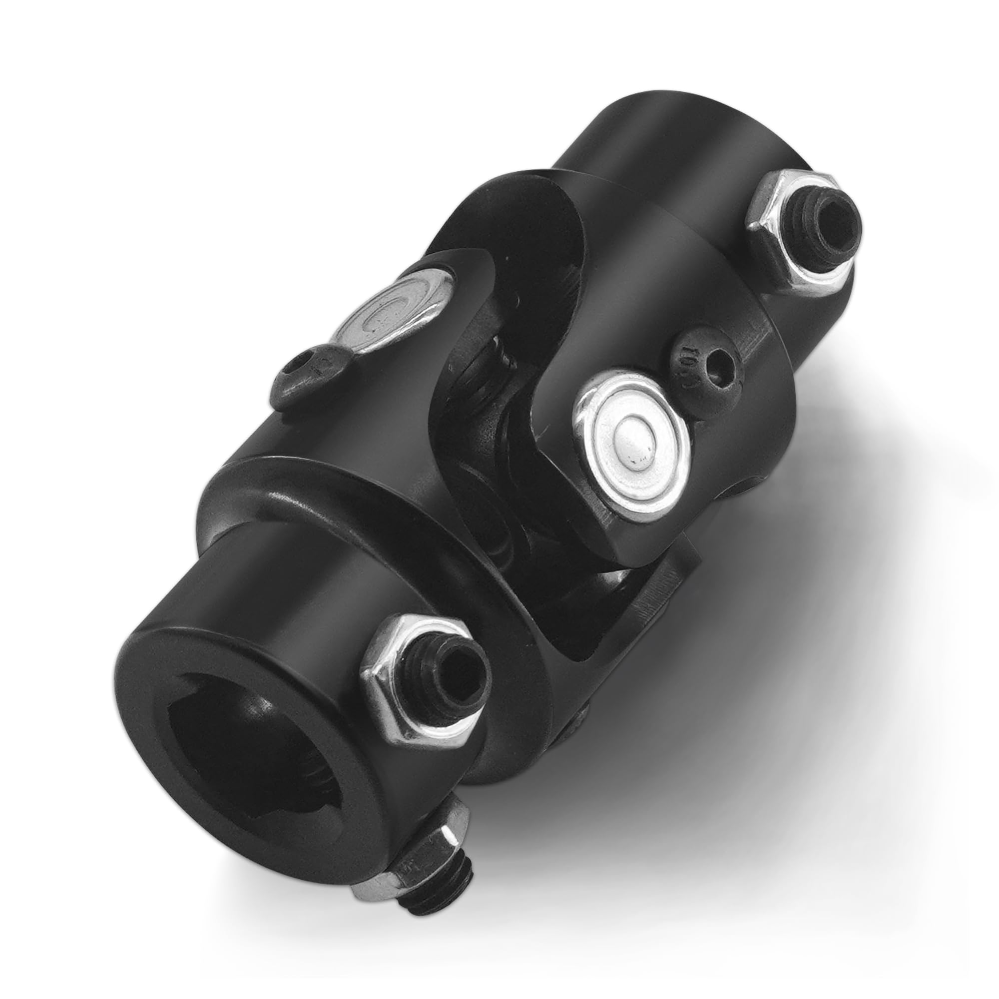Photo 1 of 3/4-36 Spline X 3/4" DD Black Steering Universal Joint Single U Joint Shaft