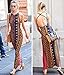 eshion Women Dress Maxi Long Backless Floral Print Summer Bodycon Halterneck Casual