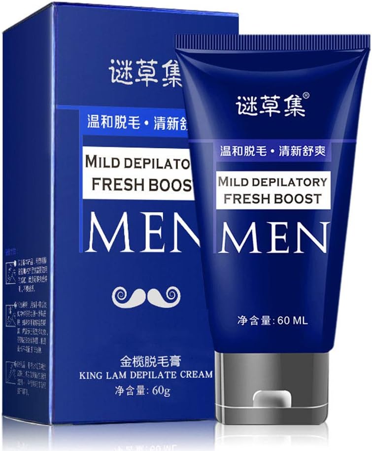 Leoie 60ML Depilatory Cream Hair Removal Armpit Arm Leg Hair Painless Remove for Men Beauty Spa