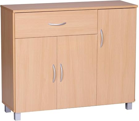Finebuy Design Sideboard Jerry 90 X 75 X 30 Cm Buche Schrankchen Mit 1 Schublade 3 Turen Moderne Schlafzimmer Kommode Anrichte Esszimmer Schmaler Schuhschrank Mit Schublade Amazon De Kuche Haushalt