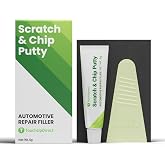 TouchUpDirect Scratch &amp; Chip Putty - Ready-Mixed 5g Automotive Body Filler Kit for Deep Scratches &amp; Gouges, Complete Chip Repair Kit with Spreader &amp; Sandpaper - No Mixing Required