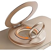 TORRAS Upgrade Gen2.0 (Dual-Ring) Fit for MagSafe Phone Grip Ring Holder, Kickstand Magnetic, Compatible with MagSafe Accessories for iPhone 17/16/15/14/13/12/11 Samsung, Google, Android, Desert Gold