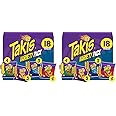 Takis 18 pc / 1 oz Variety Pack, Assorted Flavored Mixed Rolled Tortilla Chips – (5) Fuego, (5) Blue Heat, (4) Nitro, (4) Crunchy Fajitas (Pack of 2)