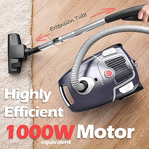 Professional Canister Vacuum Cleaner UA807, Advanced 62 dB Low