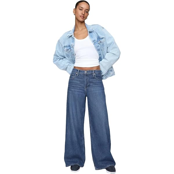 Gap Jeans Stride da Donna a Vita Alta