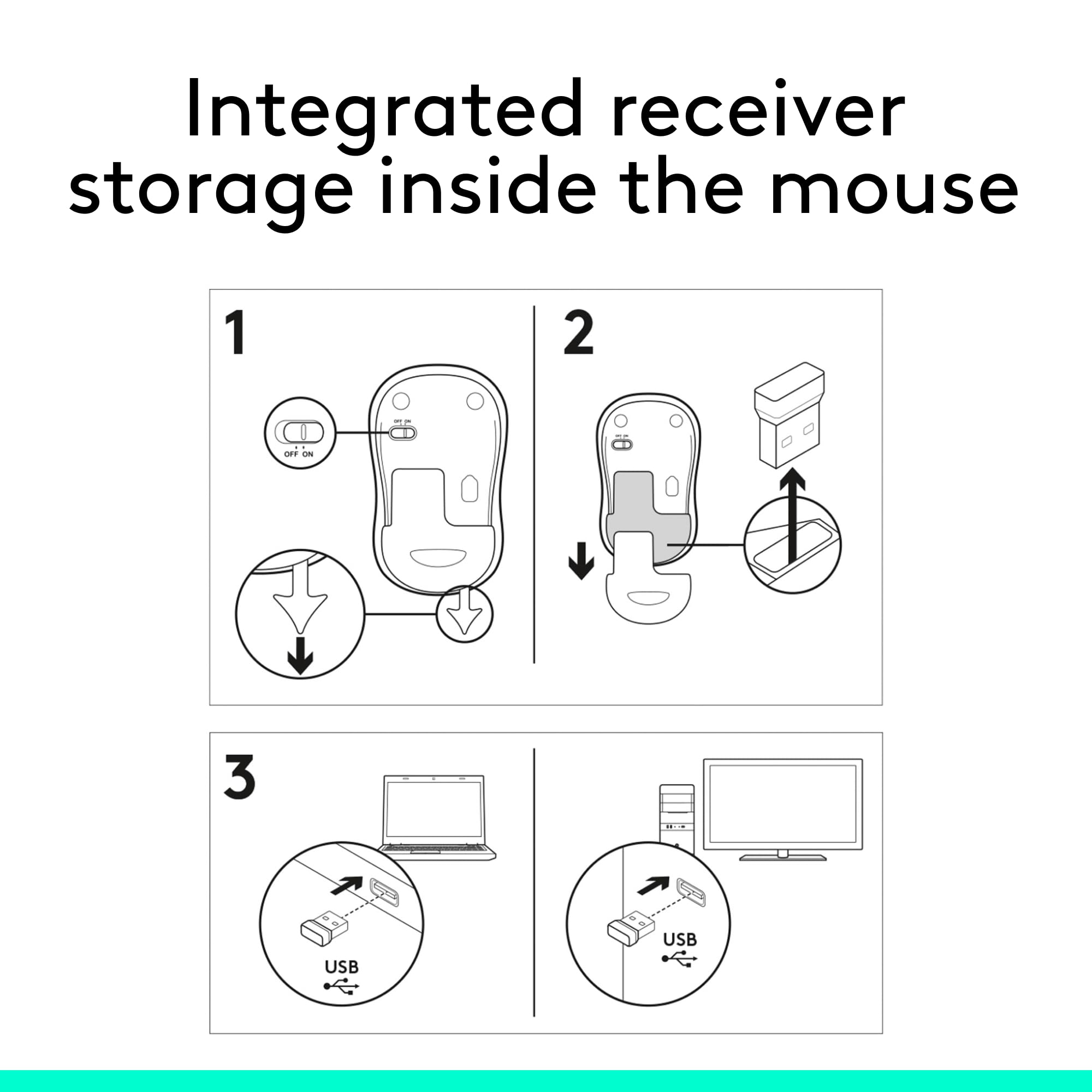 Logitech M185 Wireless Mouse, 2.4GHz with USB Mini Receiver, 12-Month Battery Life, 1000 DPI Optical Tracking, Ambidextrous PC/Mac/Laptop - Swift Grey Logitech M185 Wireless Mouse, 2.4GHz with USB Mini Receiver, 12-Month Battery Life, 1000 DPI Optical Tracking, Ambidextrous PC/Mac/Laptop - Swift Grey