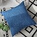 Kevin Textile Faux Linen Home Decorative Hand Made Cushion Cover Pillowcase for Nap, Hidden Zipper, 18
