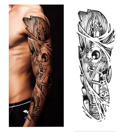 Tzxdbh 3pcs Autocollant De Tatouage De Bras De Pleine