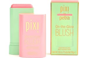 Pixi On-the-Glow Blush - Fleur, Hydrating Tinted Moisture Blush Stick with Ginseng, Aloe Vera & Fruit Extracts, For Cheeks & Lips, 19g / 0.6oz, Paraben-Free