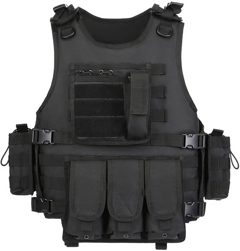 gz xinxing Black Tactical Airsoft Paintball cs Vest Amazon.in