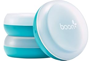 Boon Nursh Baby Bottle Storage Buns - Baby Bottle Holder for Nursh Baby Bottles - Travel Baby Bottle Holder - Blue and White - 3 Count