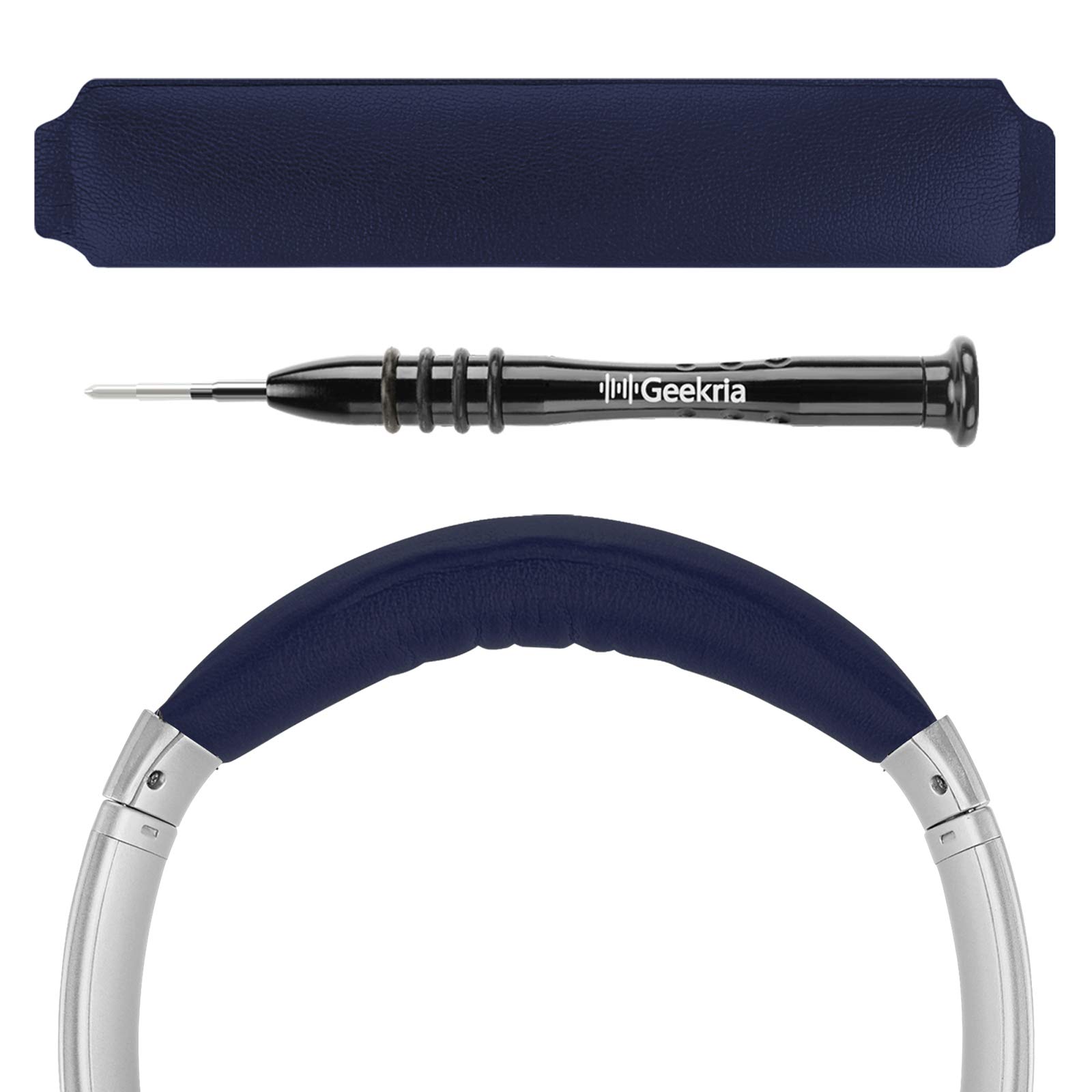 Geekria Comfortable Headband Pad Compatible with Bose QuietComfort 35 II Gaming, QC25, QCSE Headphones, Replacement Band Repair Part (Blue)