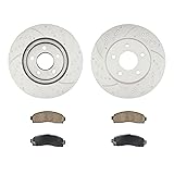 KAX Front Brake Kit, Drilled and Slotted Brake