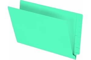 Pendaflex File Folders, Colour End Tab Organizer, Reinforced Legal Size, Full Tab, Turquoise for Colour-Coding Filing Systems