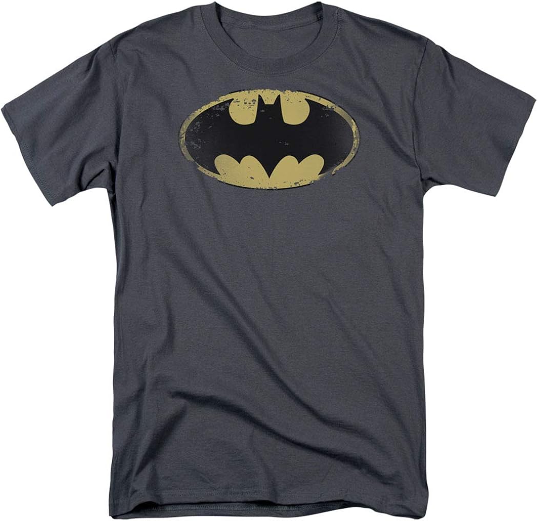 Batman Logo Distressed Vintage DC Comics T Shirt & Stickers