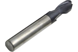 WKSTOOL Wokesi 5.5 Radius,11mm Dia,12mm Shank Dia,75mm OAL,HRC45,2 Flutes,TiAlN Finish,Metric,Solid Tungsten Carbide,Ball Nose End Mill Endmill CNC Router Bits Cutter Tools(R5.5 * 11mmDia*12mmShank*75mmOAL)