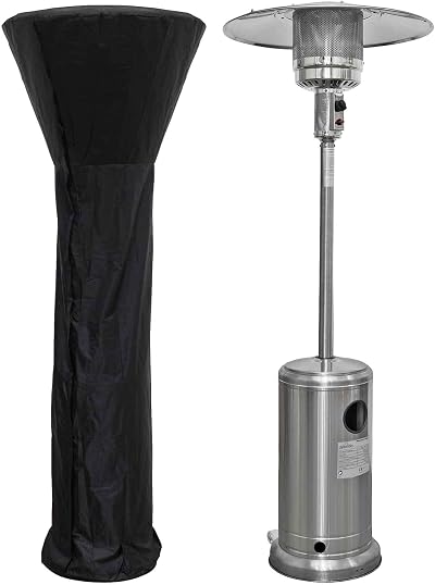 Dellonda Freestanding 13kW Gas Patio Heater with Wheels & Cover DG221