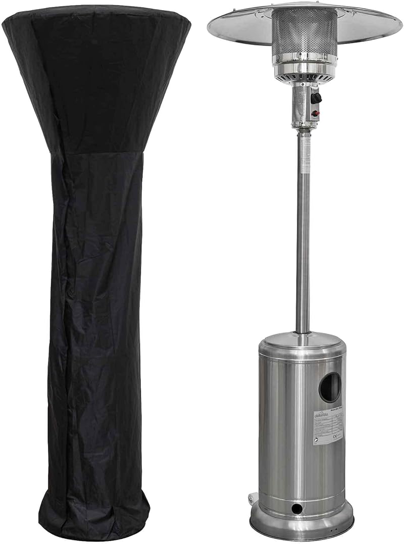Dellonda Freestanding 13kW Gas Patio Heater with Wheels & Cover DG221
