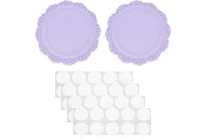 PATIKIL Wax Seal Silicone Pad, 2 Pack Wax Seal Pads with 40 Double Sided Adhesive Dots Backing Pad Plate for Stamp Sealing Wa