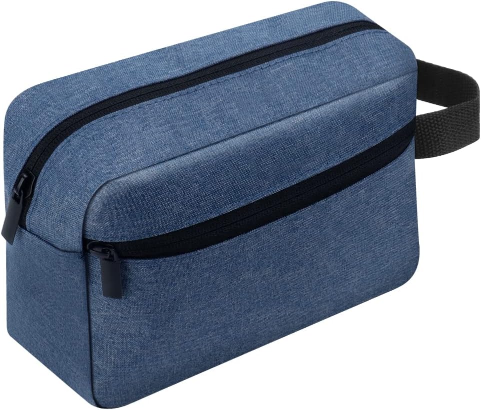 lmytdo Toiletry Bag for Men Waterproof Travel Shaving Bag Blue 22x6x15 cm