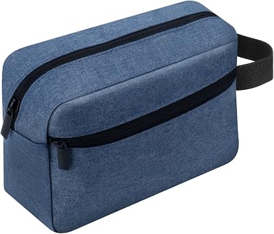 lmytdo Toiletry Bag for Men Waterproof Travel Shaving Bag Blue 22x6x15 cm