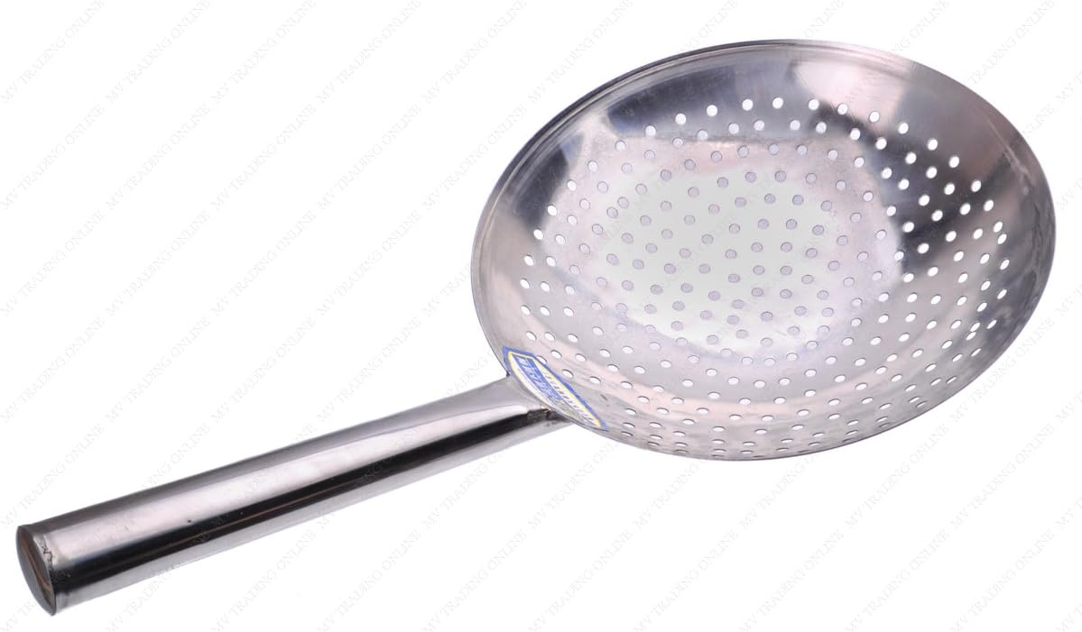 Mandarin Style Stainless Steel Strainer/Skimmer, 113/4