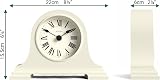 Jones Clocks Speakeasy Small Mantel Clock Pale Cream Roman Dial view 3