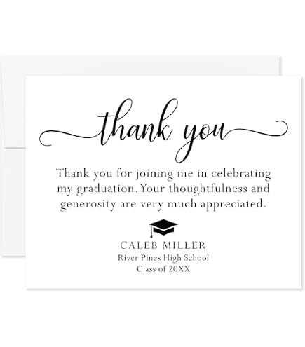 thank you card for grad money Personalized Graduation 2026 Blue, FLAT Custom Message Thank You Cards Graduation Gifts, Graduate Thank You Notes With Envelopes, Your Choice of Color, Quantity, and Envelope Color Size:40 inch by using a print Arvens Mabosstiff ex Trickerion: Legends of Illusion