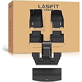 LASFIT Floor Mats for Jeep Grand Cherokee L 2021-2025 2026 (ONLY for 6 Seaters Without Center Console) All Weather Custom Fit Car Floor Liners Trunk Mat Black