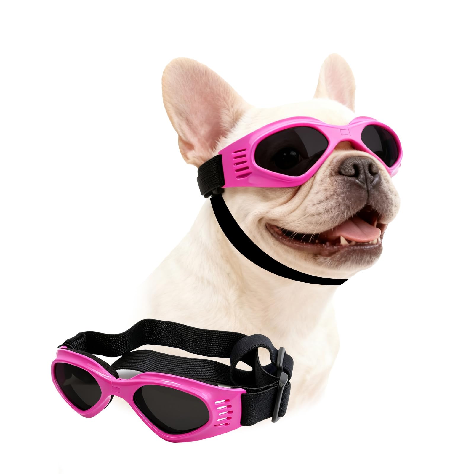 Pet Leso Dog Goggles, Stylish Puppy Sunglasses Windproof Pink