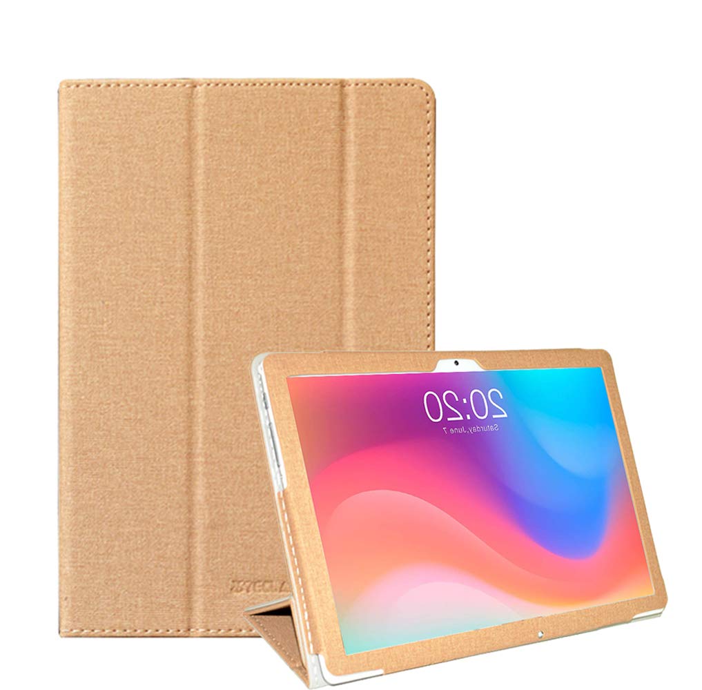 RLTech Case for TECLAST P10SE, Slim Lightweight Smart Shell Folio Cover with Stand Function for TECLAST P10SE Tablet, Gold