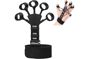 Adjustable Gripster Finger Hand Strengthener Ergonomic Grip Strength Trainer for Fitness Sports Therapy Rehabilitation