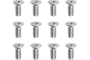 MLAHUIER 12PCS Brake Discs Rotor Screws, 93600-06014-0H-Stainless Steel Front and Rear Brake Disc Rotor Retaining Bolts for Honda, Acura, Mazda, Hyundai, Kia Models