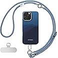 pitaka Phone Lanyard, Adjustable Phone Strap with 3 Wearing Styles, Multifuctional Phone Strap Crossbody, Phone Wrist Strap, and Phone Neck Lanyard, Ocean Blue
