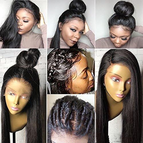 Thriving Hair 7A Full Lace Wigs for Black Women 100% Brazilian Human Hair Wigs Straight Glueless Lace Front Human Hair Wigs with Baby Hair(24inch with 150% density, Full Lace wigs)