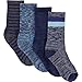 Kirkland Signature Womens Trail Sock Pack of 4 One Size Aqua, Shoe Size 4-10