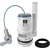 Ulinlo Pouly‌ 3-Inch Dual Flush Water-Saving Toilet Flapper Kit, Universal Side/Front Buttons, Fit TOTO/Glacier Bay/Aquasourc