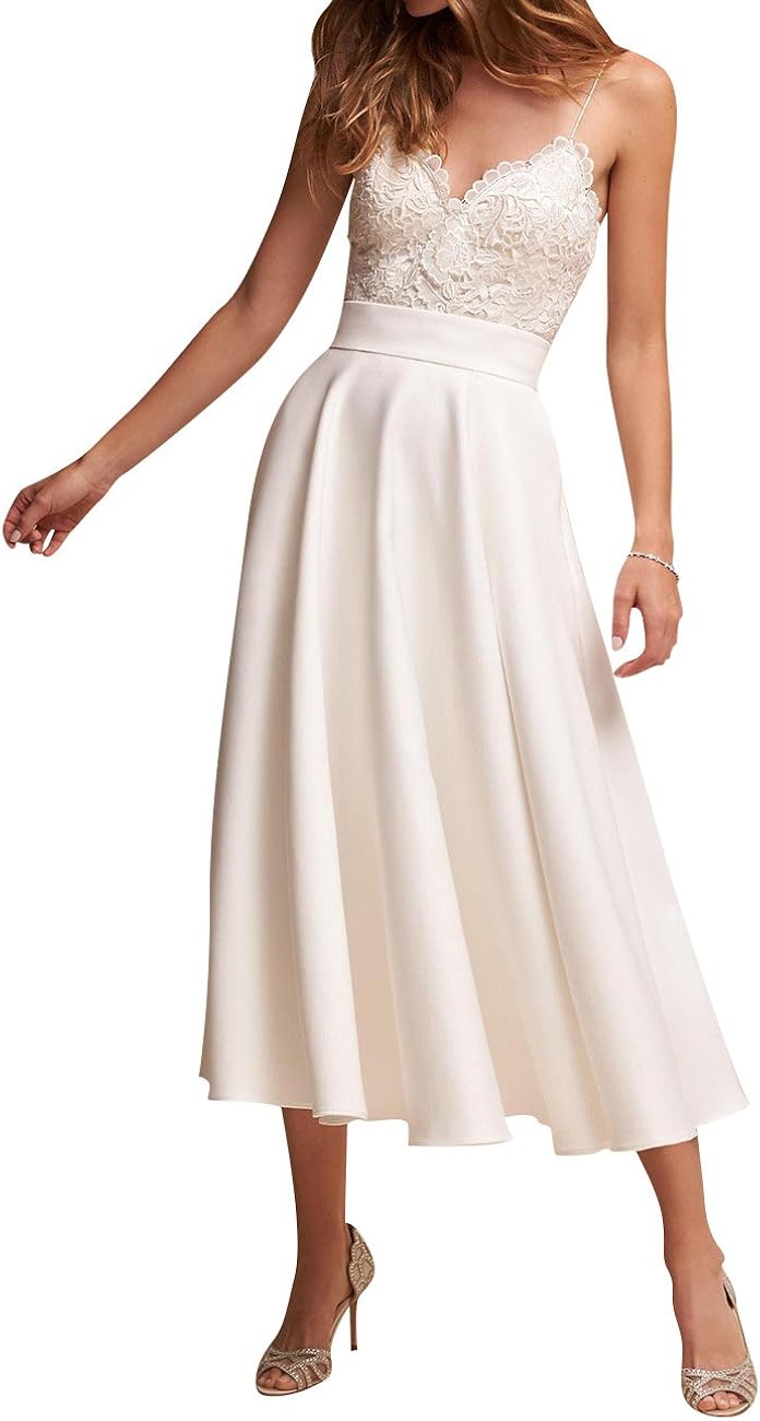 sweetheart neckline short wedding dress