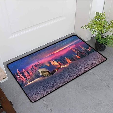Amazon Com Onecute Doormat Milky Way Wild Alpine Scene With