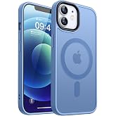 CANSHN Magnetic for iPhone 12 Case/iPhone 12 Pro Case, Sky Blue | Translucent Matte, Compatible with MagSafe, Heavy Duty Protection, Scratch Resistant, Slim Fit, Pocket Friendly