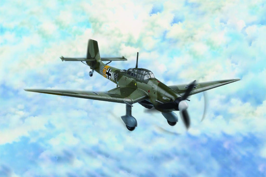 Hobbyboss 1:72 Scale Junkers Ju-87D-3 Stuka Diecast Model Kit, Multicolor - Image 3