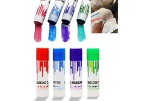 ACHICKLEAD Livestock Identification Marking Crayon, 12PCS High Visibility, Non-Toxic Livestock Marking Crayon with Cover for Marking Wet or Dry Animal Fur and Skin, for Cattle Sorting, Grading, Inoculation (12)
