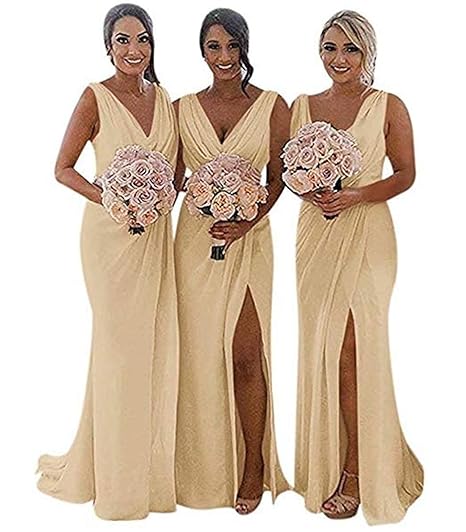 amazon champagne bridesmaid dresses
