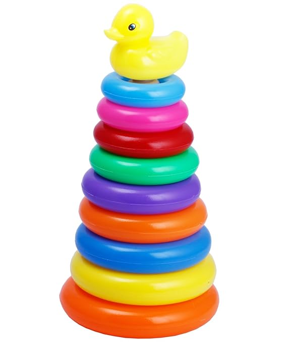 Buy NOVICZ Plastic Baby Kids Stacking Stack Up Educational Toy Rainbow