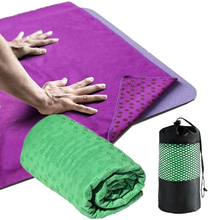 KANKOO Yoga Handtuch Yoga Handtuch rutschfest Yogamatte Schweißtuch