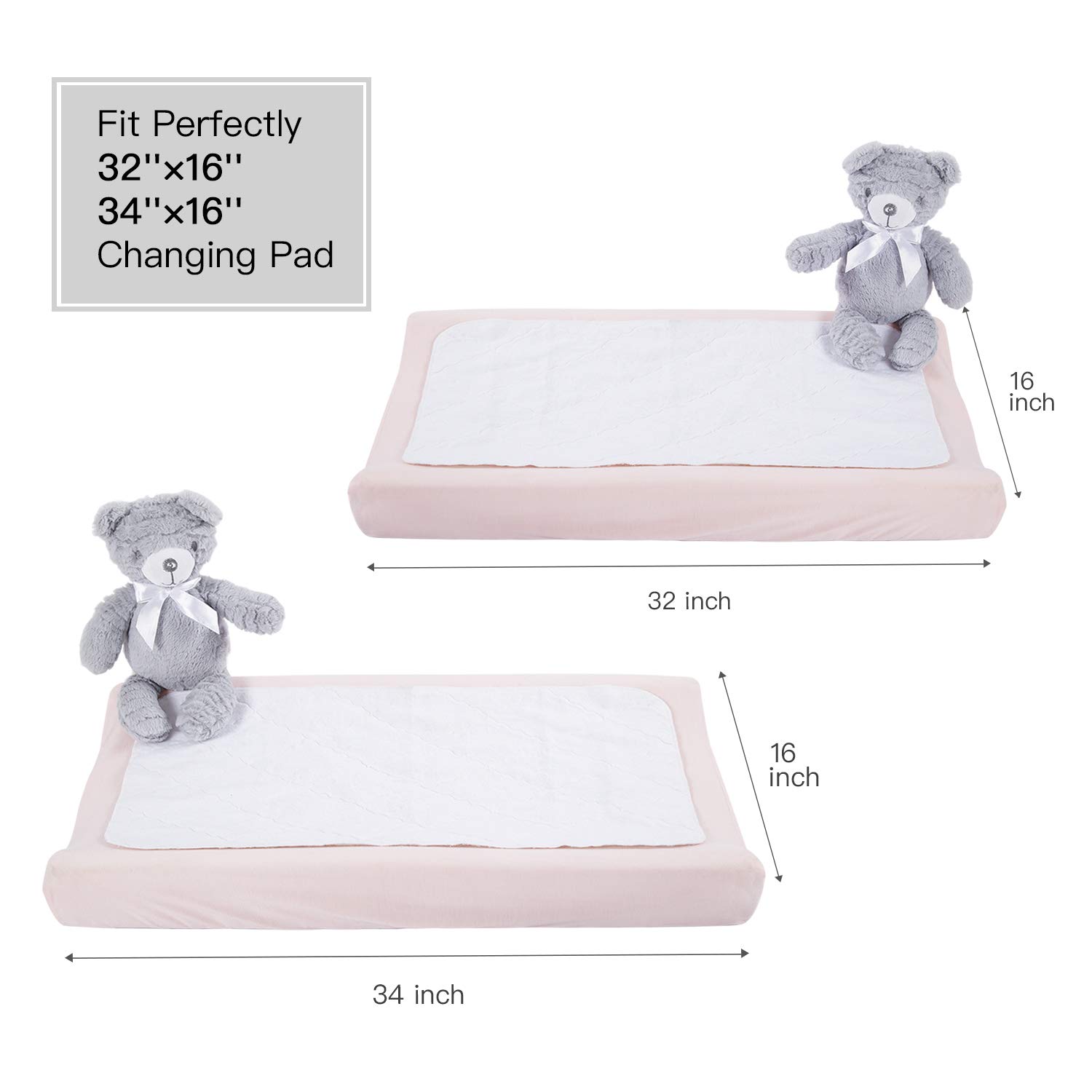 34 inch changing pad