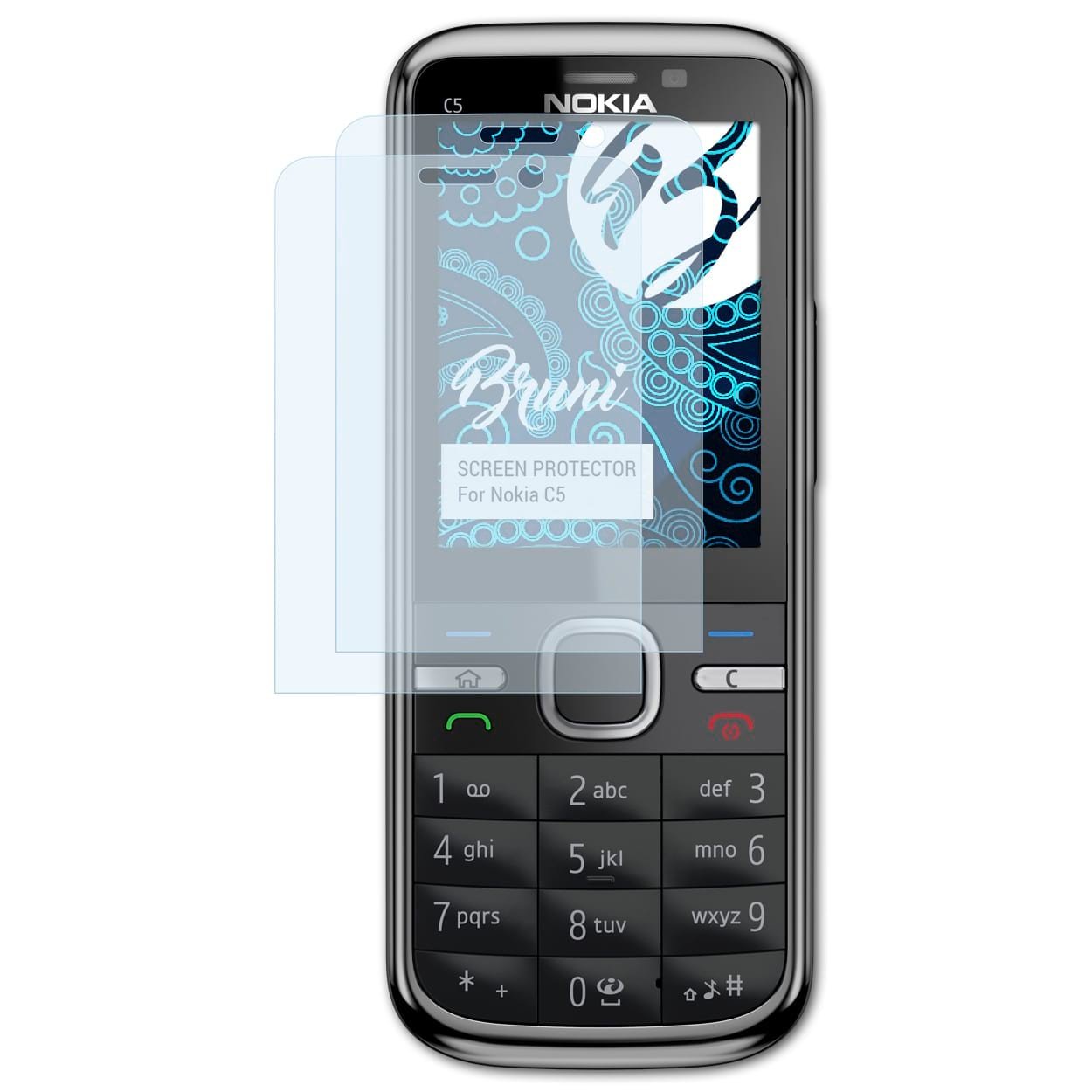 Bruni Screen Protector Compatible With Nokia C5 Protector Film