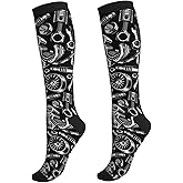 Bshuey Compression Socks For Women & Men Circulation 15-20 Mmhg Knee High Best Support For Travel Running Athletic