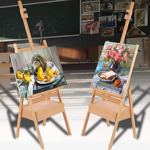 Art Easel Stand with Artist Storage Drawer and Adjustable